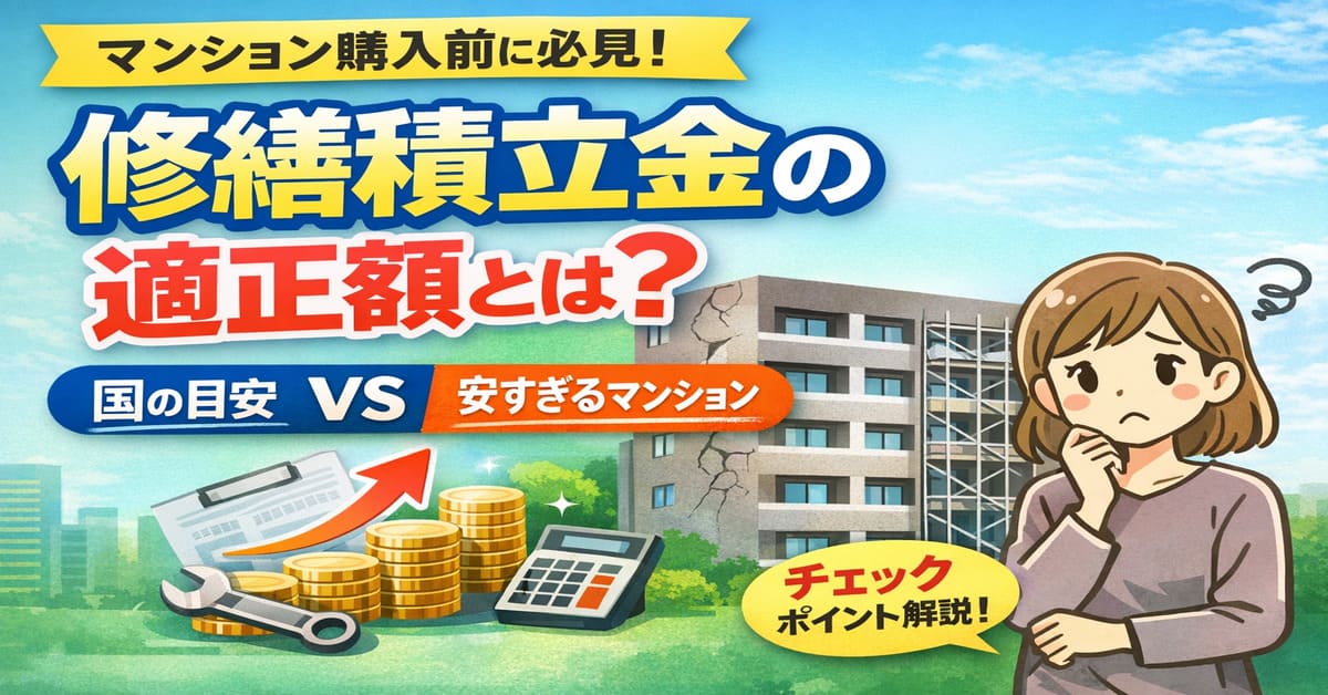 修繕積立金の適正額とは